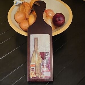 Wine and Fruit Design Cutting Board